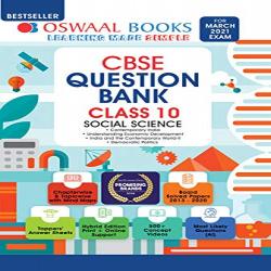 Oswaal CBSE Question Bank Class 10 Social Science Book Chapterwise & Topicwise Includes Objective Types & MCQ's (For 2021 Exam) Paperback – 23 April 2020
